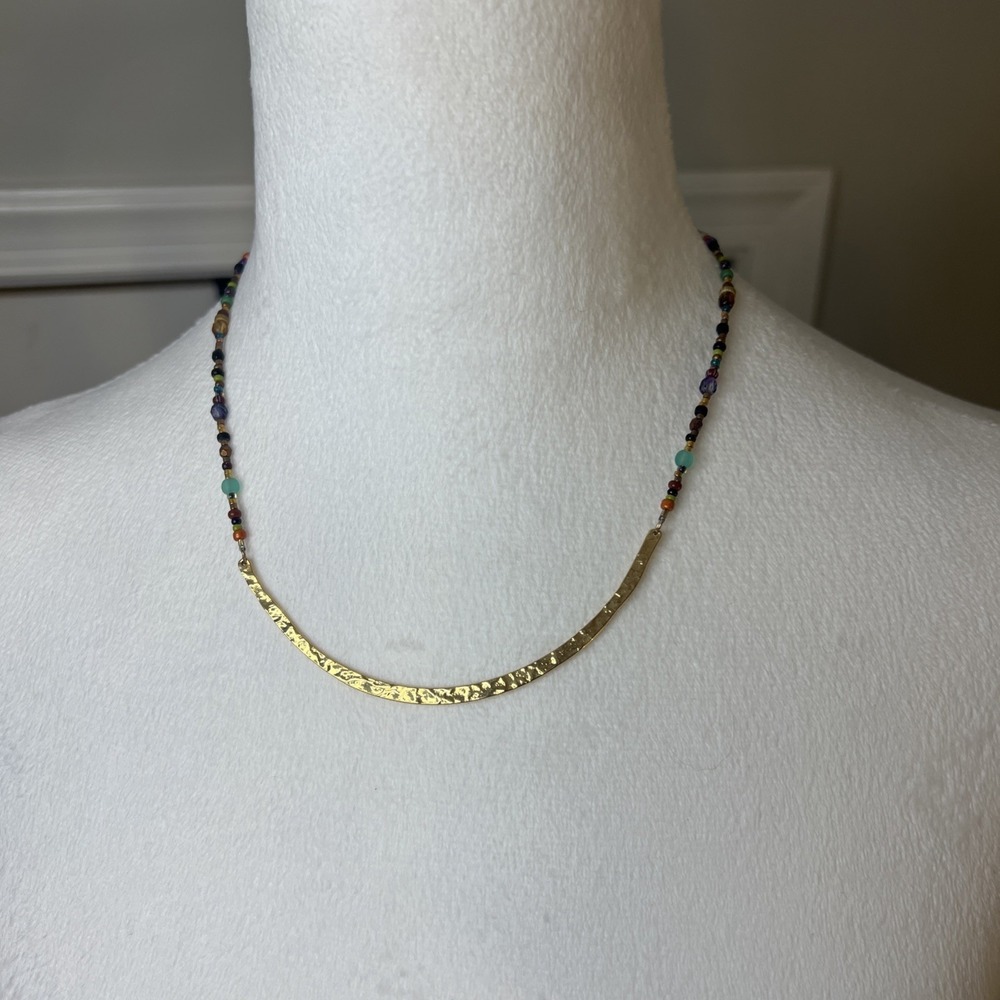 Holly Yashi Gold Plated And Bead Necklace